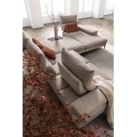 Fixed sofa with Astor sliding backrest system by Samoa
