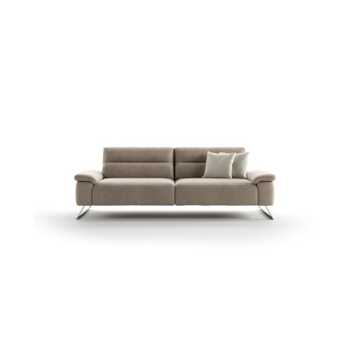 Divano Joy con piedi a slitta e stile moderno Cubo Rosso