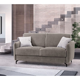 3-seater sofa bed with thin armrests Lilac 15 Biel