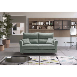 3-Seater Sofa Bed with Removable Fabric Maya 15 Biel