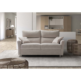 3-seater sofa bed with metal legs Eva 18 Biel