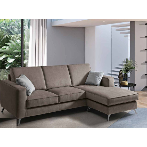 Modern sofa with reversible side chaise Dek Biel