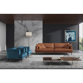 Sofa Sophia fest in Leder oder Stoff Ego Italiano