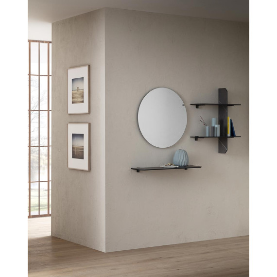 Mensola scaffale da parete con specchio