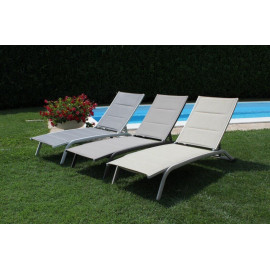 ITACA stackable sun lounger for garden and pool