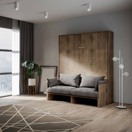 Cama matrimonial plegable con sofá Kentaro