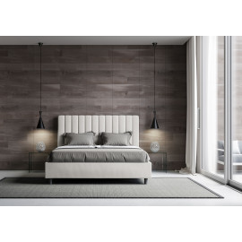 Cama matrimonial con contenedor en similpiel Agueda - Itamoby