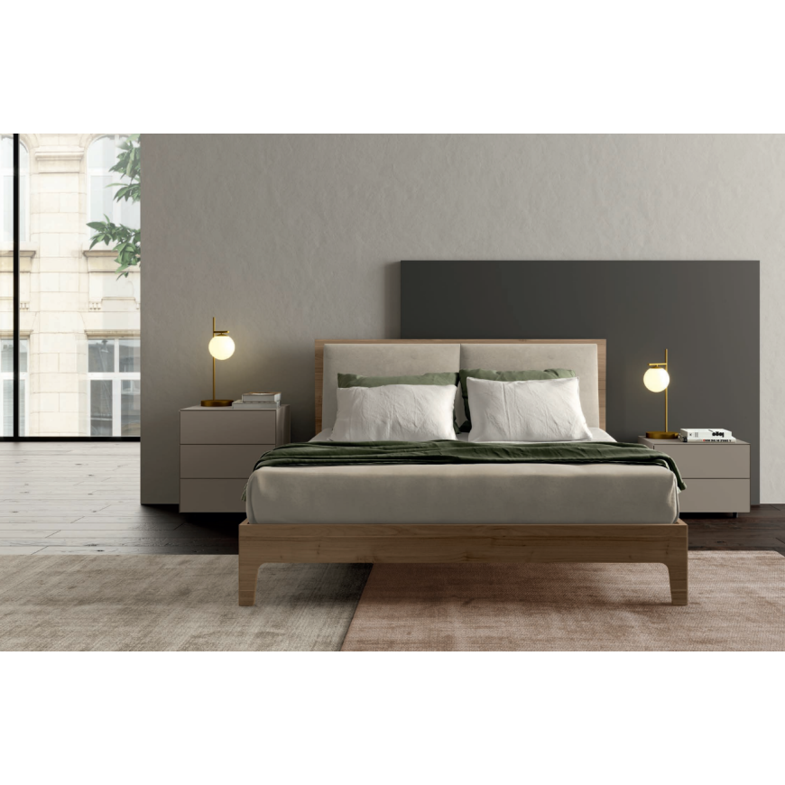 Letto Matrimoniale 140x190 Cm Senza Testiera - Struttura Moderna Con Contenitore, Nero - Foto 7