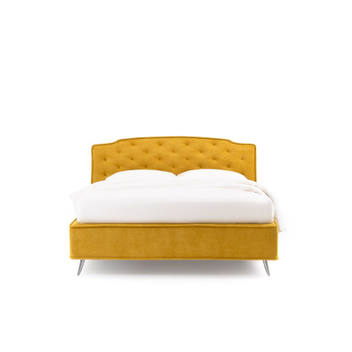 Letto matrimoniale imbottito con capitonnè Frank - Noctis