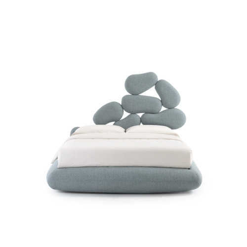 Letto matrimoniale imbottito Stones - Noctis