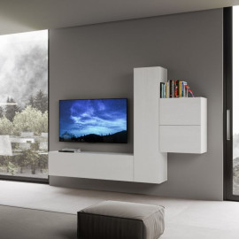 Pared equipada lineal para sala de estar Isoka A17