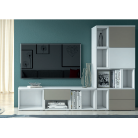 Mueble contenedor modular para sala de estar H11.