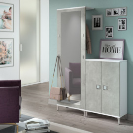 Mobil-Eingang mit Kleiderständer und Schuhregal Family F20