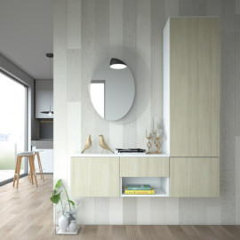 Maconi Home H07 Eingangsmöbel mit geschlossenem hängendem Kleiderschrank