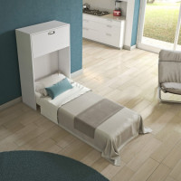 Convertible double-sided cabinet into a bed or table Maconi