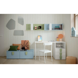 Wall-mounted equipped panel Strip Volo Collection