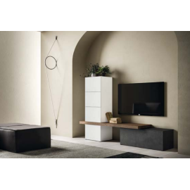 Parete attrezzata dal design minimal Tom 3