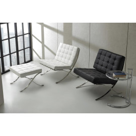 Armchair in faux leather and metal frame Bikini