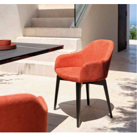 Demetra Stuhl mit Holzstruktur Friulsedie