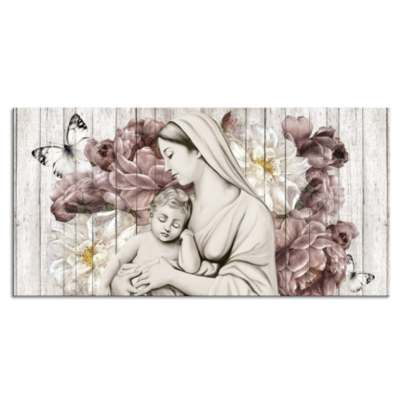 Quadro classico su tela Madonna in fiore Pintdecor 