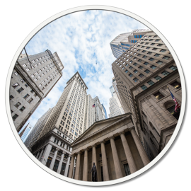 Round canvas painting Perspective Pintdecor