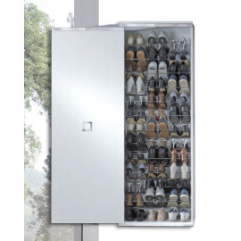 Meuble à chaussures à porte coulissante miroir Evolution Maconi