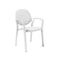 Stackable outdoor chair with armrests Nardi Palma