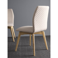 Padded swivel chair Connubia by Calligaris Hexa.