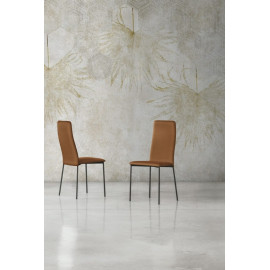 Gepolsterter Stuhl mit hoher Rückenlehne, Gaia Sedit