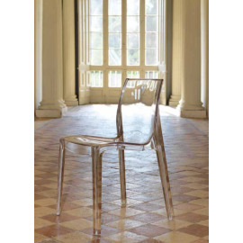 Chaise en polycarbonate transparent Friulsedie Jordan