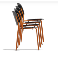 Polypropylene or wooden chair Connubia by Calligaris Yo!