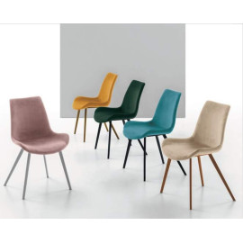 Sedia Malaga imbottita e struttura metallo Target Point