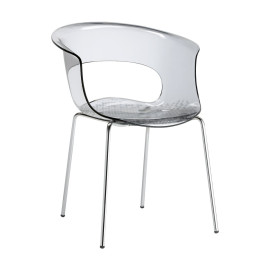 Chaise moderne en polycarbonate pour usage intérieur Miss B