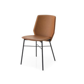 Sibilla Chair in Regenerated Leather Connubia