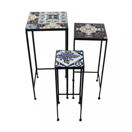 Set aus 3 quadratischen Pflanzgefäßen Persefone