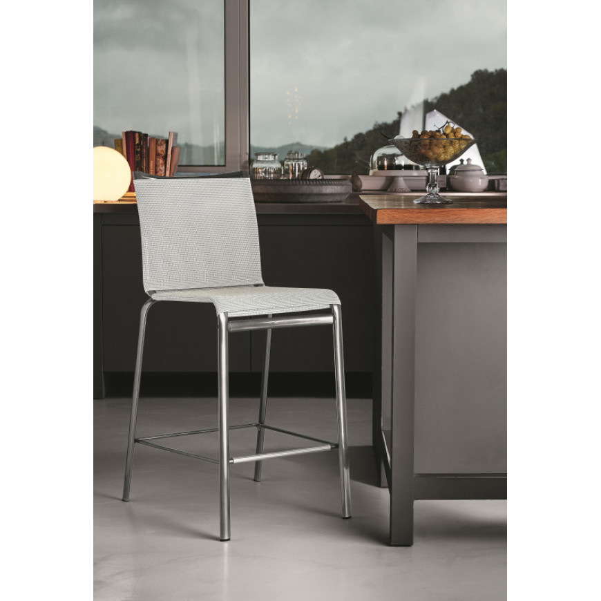 Sgabello alto e moderno da cucina Bontempi Casa Net | ABITAREarreda.it