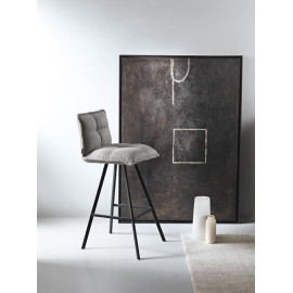 Gepolsterter Küchenhocker mit Fußstütze Sila Capodarte