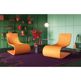 Chaise longue Shalla geschwungen und elegant Ego Italiano