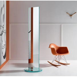 Espejo de doble cara sobre base giratoria Soglia Tonelli Design