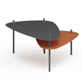 Metalltisch mit zwei Etagen Ventaglio Ego Italiano