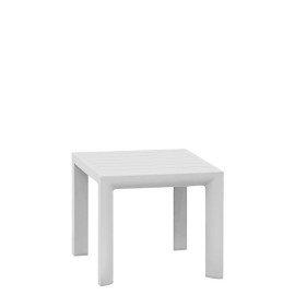 Quadratischer Kaffeetisch für den Außenbereich aus lackiertem Aluminium