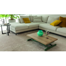 Amelie convertible coffee table into dining table by Altacom