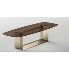 Tisch T5 aus verschmolzenem Glas Tonelli Design