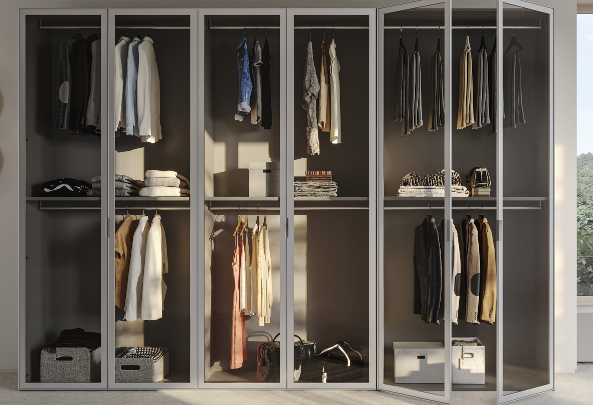 Armadio Window battente anta a specchio Colombini Casa