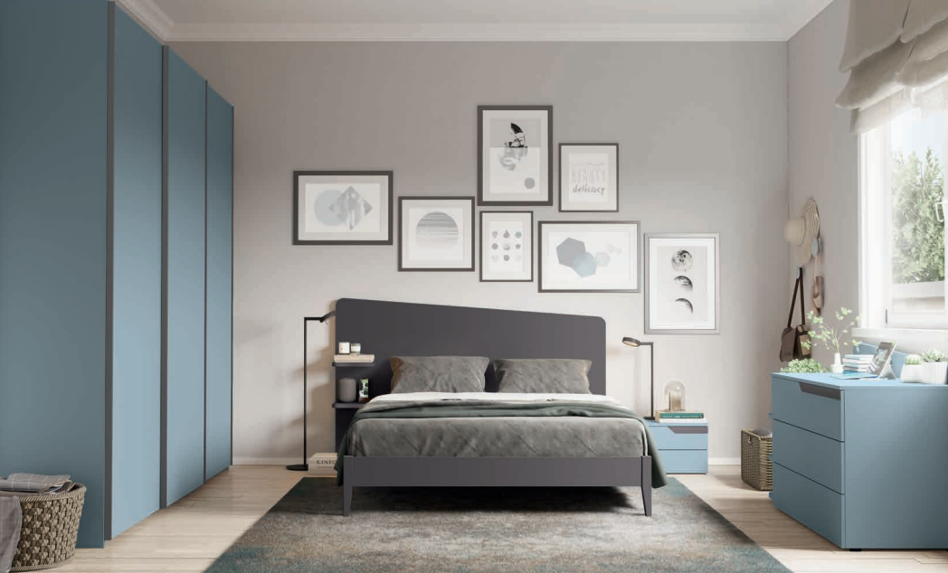 Letto matrimoniale con contenitore Edge Plus Target Collection